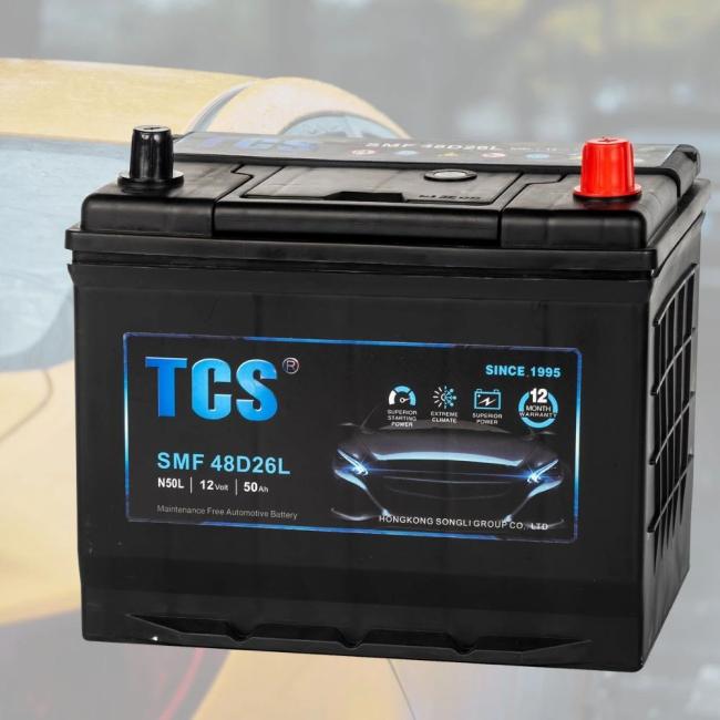 Auto Electrical System |  12V 50Ah Car Battery N50L Starting Battery 48D26L Auto Batteries For Cars