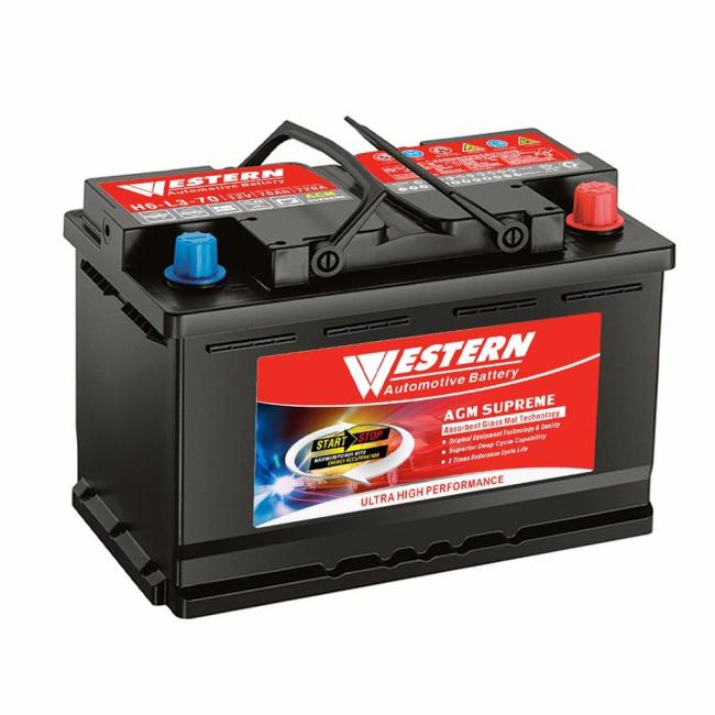 Auto Electrical System |  12V70ah H6 Best AGM Automotive Auto Battery for Hybrid Automobile Start-Stop Car Varta Exide Type