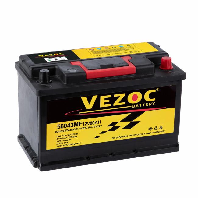 Auto Electrical System |  58034 DIN80 Factory of The Car Battery Maintenance-Free, Leakage and Spill Proof European Standard Automobile Car Battery 12V80ah