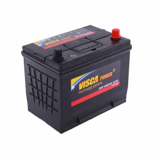 Auto Electrical System |  Jeje Lead Acid Auto Battery Experienced Factory Supply 12V Cmf N70L Visca Power