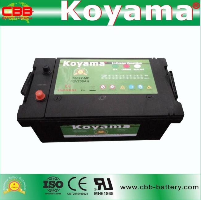 Auto Electrical System |  Koyama 12V 200ah SMF Automotive Vehicle/ Truck/Car Battery N200