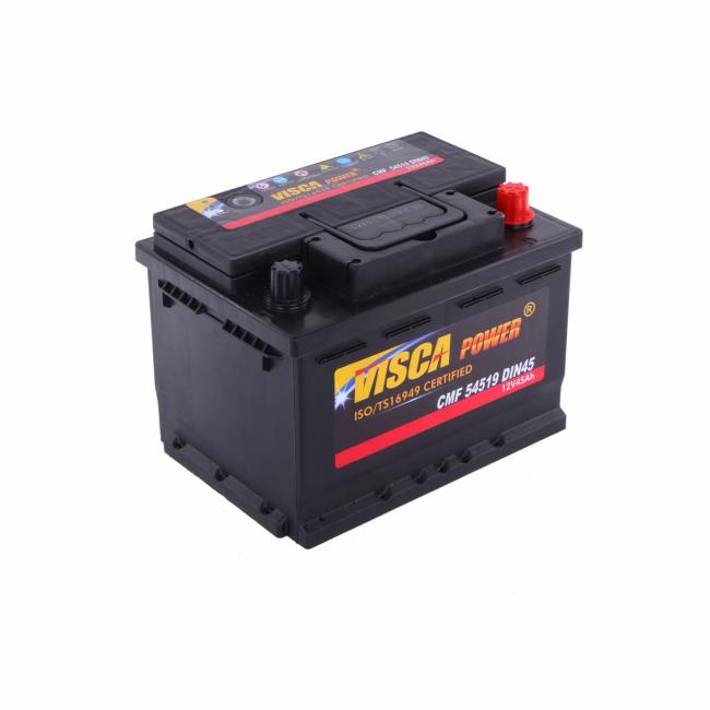 Auto Electrical System |  Maintenance Free Car Battery Factory 54519 12V 45ah (MF DIN45) Visca Power Sealed Lead Acid Battery