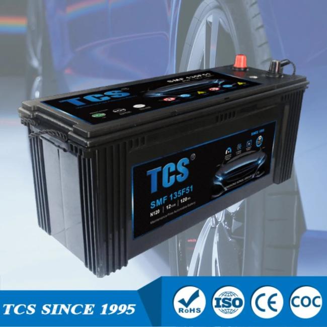 Auto Electrical System |  Tcs Advanced Design 135f51 (N120) CCA970 120ah Car Battery Start Best Car Battery Lead Acid Truck Starting Battery for Trucks