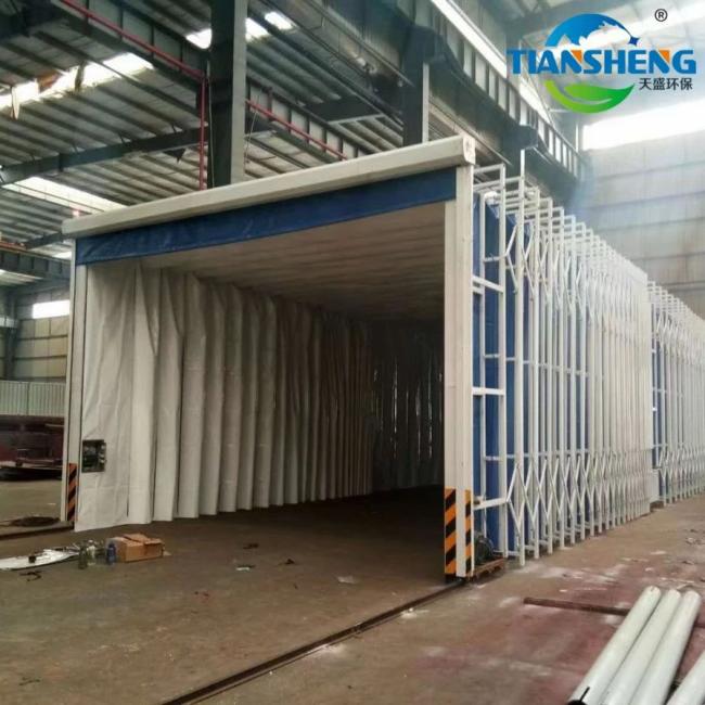 Auto Painting Equipment |  China Mobile Painting Room Retractable Spray Room