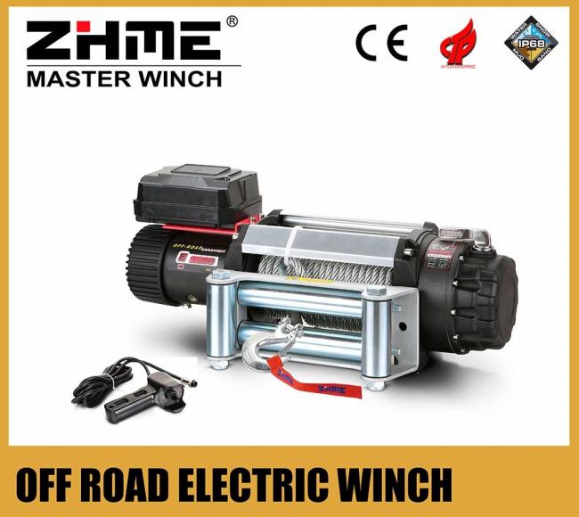 Auto Winch |  12 Volt 9500lbs Front Bumper Winch with Wire Rope