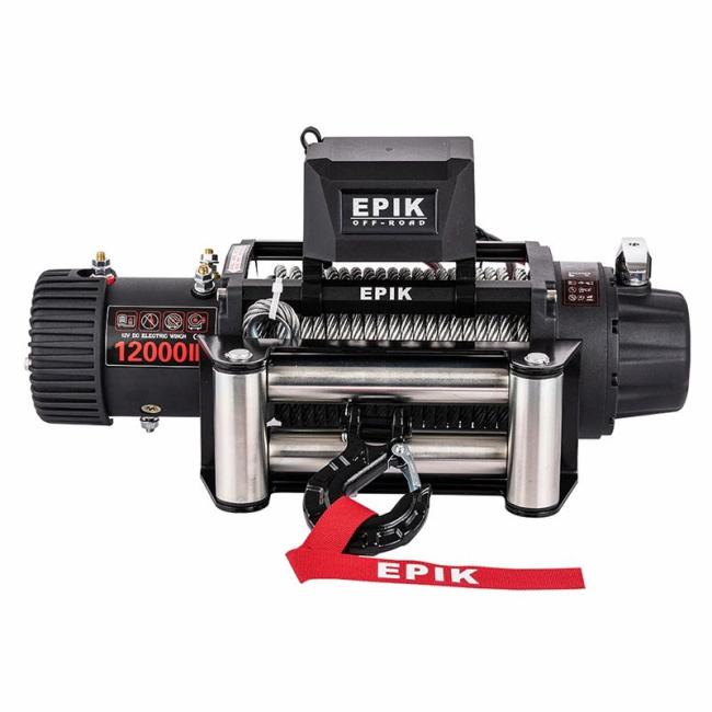 Auto Winch |  12V 24V SUV Car Heavy Duty Portable Offroad Truck Utes Bed High Speed Comeup Electric Winch Durable with Remote Controller