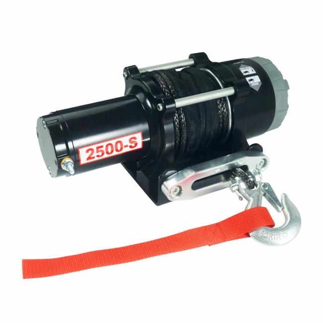 Auto Winch |  12V 2500 Lbs Electric Winch with Synthetic Rope for ATV off-Road Self-Rescue