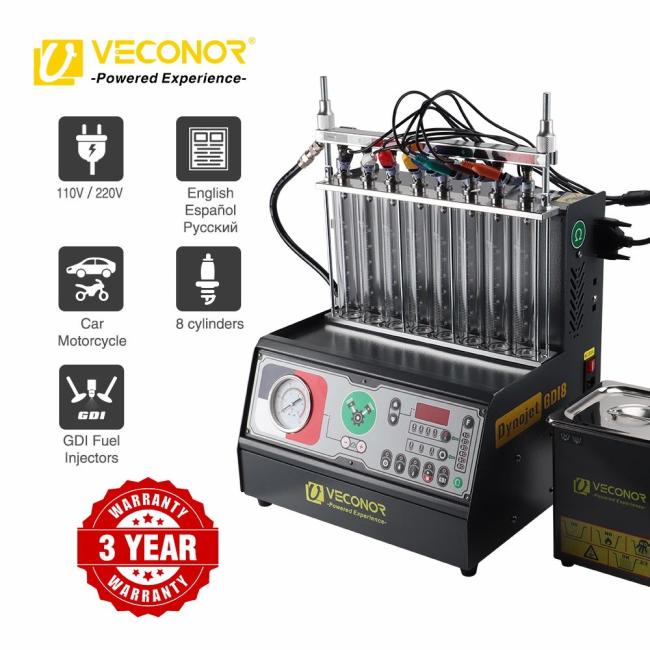 Automotive Test Equipment |  Dynojet Gdi8 Fuel Injector Tester Cleaner Cylinder Ultrasonic Cleaner and Tester