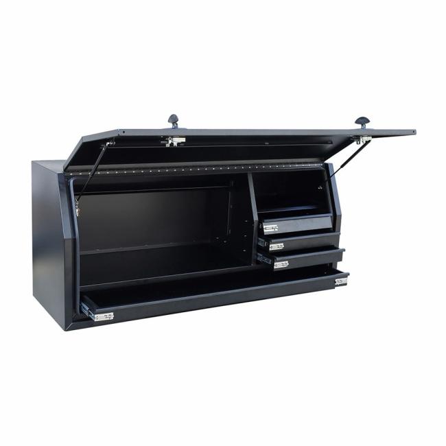 Car Accessories |  Aluminum Storage Truck Toolboxes with Draws Black