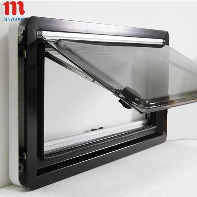 Car Glass & Window |  Maygood Right Angle Side Window Aluminum Extrapolation Window for Camper Trailer 800*500mm