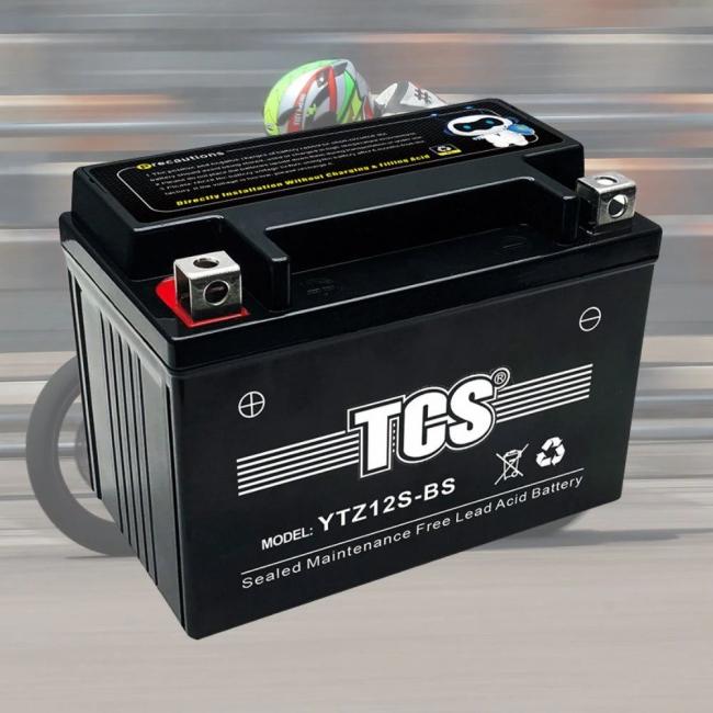 Motorcycle Battery |  TCS Sealed Maintenance Free Motorcycle Battery YTZ12S-BS