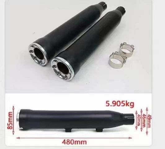 Motorcycle Body Parts |  Harley Touring Exhaust Muffler with Removable Silencer Slip-on Exhaust Pipe