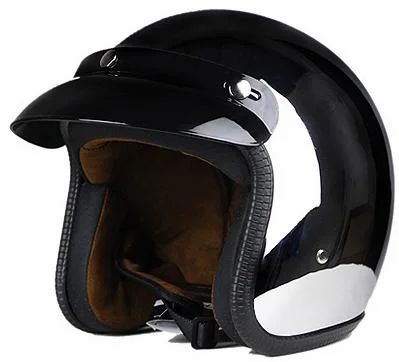 Motorcycle Helmets |  Chrome Open Face Helmet for Motorcycle