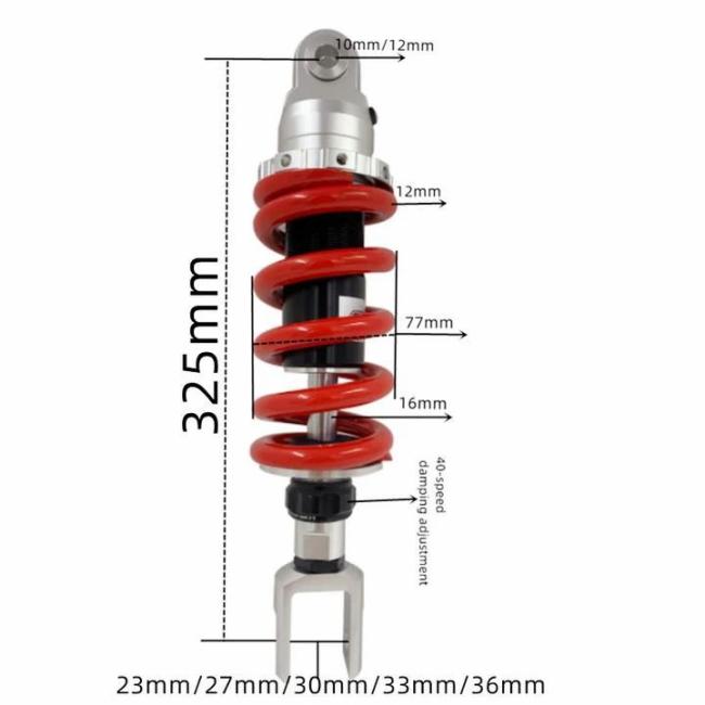 Motorcycle Shock Absorber |  12mm Spring Motorcycle Shock Absorber for Mt09 2017-18 Klr250 1984