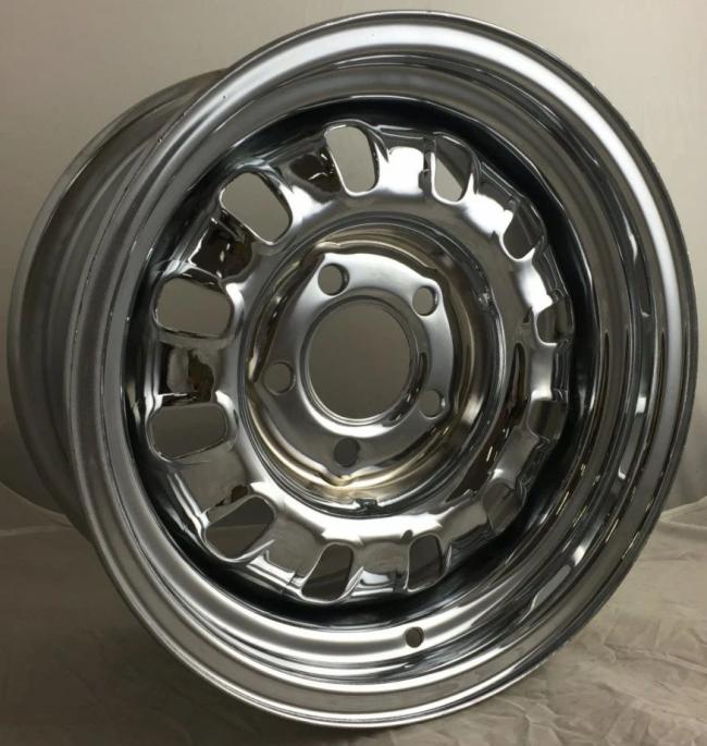 Wheel Hub, Rim & Spoke |  Chrome Silver Gtwheel 5X114.3/120.65 Steel Wheel Rim Big Cap