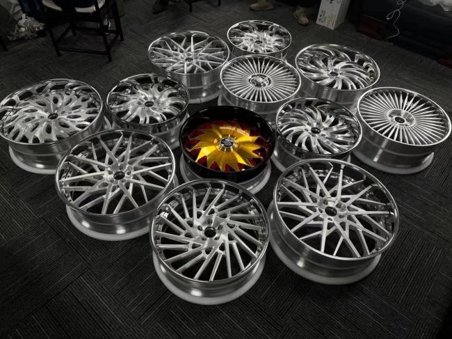 Wheel Hub, Rim & Spoke |  Hadison Forged 15″-26″ 3-PC Forged 6061-T6 Aluminum Alloy Wheels Paint, Brush, Polish, Chrome Custom Alloy Wheel 6-Spoke-Rims Car Wheels