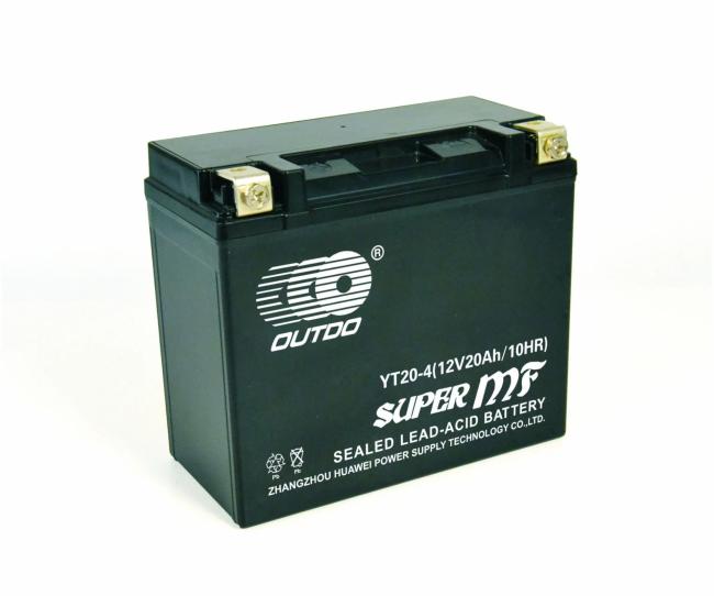 Motorcycle Battery |  12V20ah Yt20-4 Outdo Maintenance Free Lead Acid Motorcycle Battery